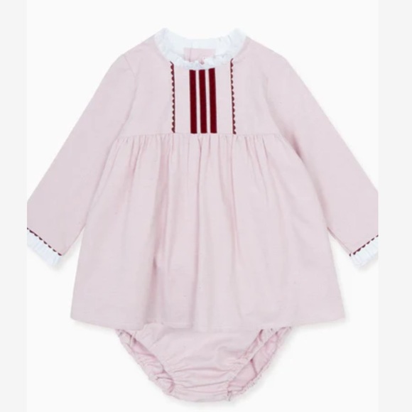 La Coqueta Pink Rosita Baby Girl Dress Set - Picture 4 of 4